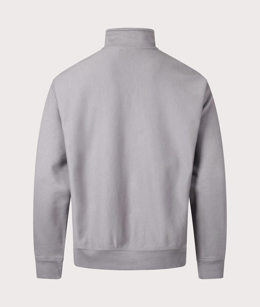 Carhartt WIP Mens Relaxed Fit Half Zip American Script Sweatshirt